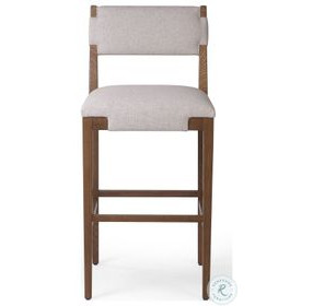 Tamari Antwerp Natural Performance Fabric Bar Stool