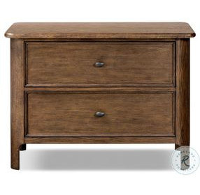 Russ Aged Oak 2 Drawer Nightstand