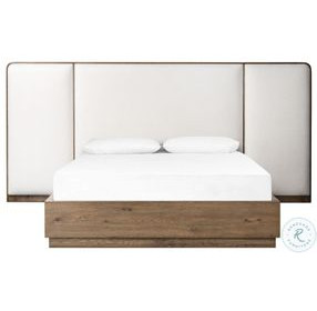 Regan Crete Ivory Queen Upholstered Bed