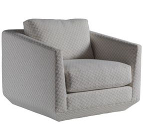 Veronica Beige Upholstered Swivel Chair