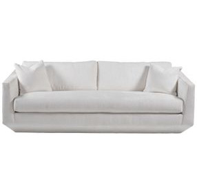 Veronica Ivory Bench Seat Sofa with Pillows