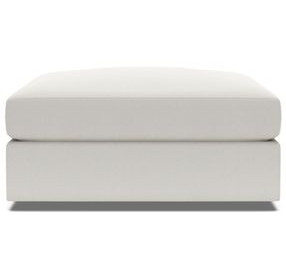 Vivien Ivory Upholstered Square Ottoman