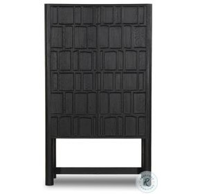 Ezri Black Oak 2 Door Cabinet