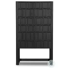 Ezri Black Oak 2 Door Cabinet