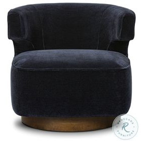 Dottie Monte Navy Swivel Chair