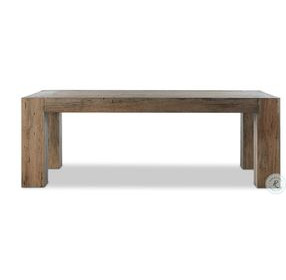Abaso Rustic Wormwood Oak 86" Rectangular Dining Table