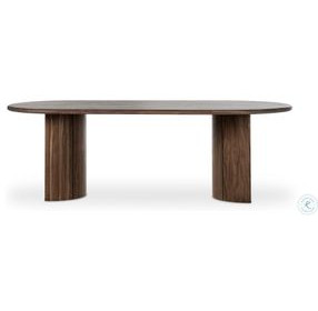 Paden Stained Toasted Brown Outdoor 94" Oval Dining Table