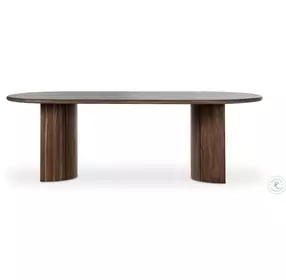 Paden Stained Toasted Brown Outdoor 94" Oval Dining Table