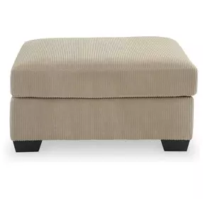 SimpleJoy Sand Upholstered Square Oversized Accent Ottoman