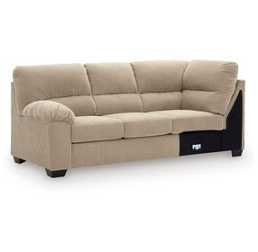 SimpleJoy Sand 88" LAF Sofa with Corner Wedge
