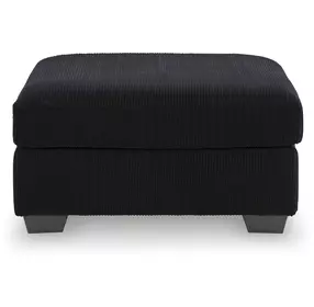 SimpleJoy Onyx Upholstered Square Oversized Accent Ottoman