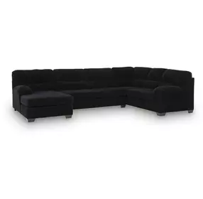 SimpleJoy Onyx 3 Piece Modular Sectional with LAF Chaise