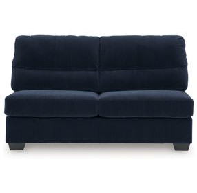 SimpleJoy Navy 65" Armless Loveseat