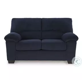 SimpleJoy Navy Loveseat