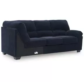 SimpleJoy Navy 88" RAF Sofa with Corner Wedge
