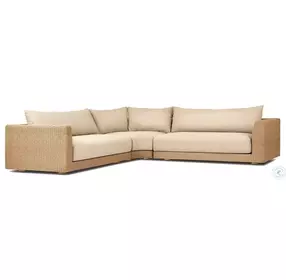 Sylvan Casa Cream Outdoor 3 Piece Sectional