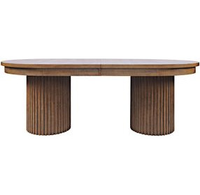 Auden Chestnut Extendable Oval Dining Table