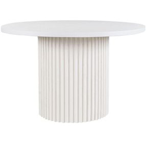 Auden White 48" Round Dining Table