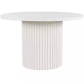 Auden White 48" Round Dining Table