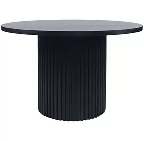Auden Black 48" Round Dining Table