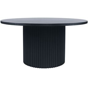 Auden Black 60" Round Dining Table