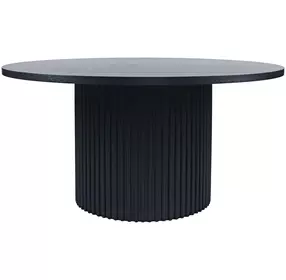 Auden Black 60" Round Dining Table