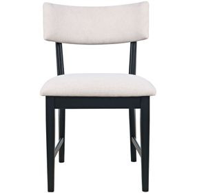 Beck White Upholstered Dining Chair Set of 2