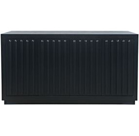 Maven Black 4 Door Sideboard Cabinet