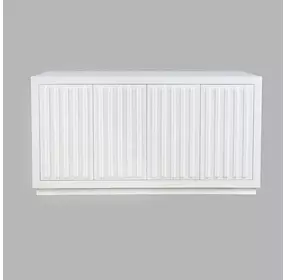 Maven White Fluted 4 Door Sideboard