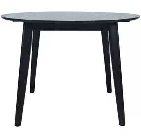 Percy Black Extendable Round Dining Table