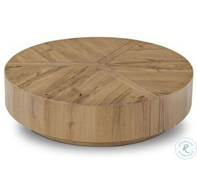 Renan Natural Reclaimed French Oak Round Coffee Table