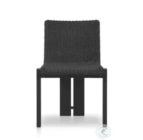 Roxy Faux Black Hyacinth Outdoor Dining Chair Set of 2