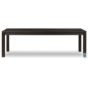 Noeline Cracked Smoked Black Veneer 116" Extendable Rectangular Dining Table