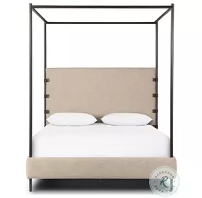 Anderson Palm Ecru Canopy Bed