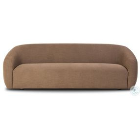 Channing Crypton Nomad Mushroom Performance Fabric 100" Upholstered Sofa