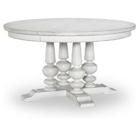 Cottage Park Aged White 72" Extendable Dining Table