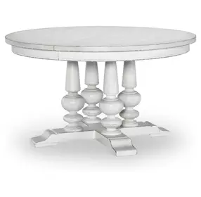 Cottage Park Aged White 72" Extendable Dining Table