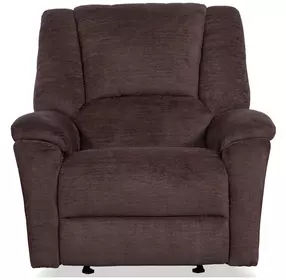 Plush Buffalo Performance Fabric Power Gliding Recliner with Power Lumbar and USB Charging