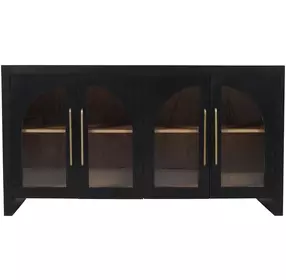 Archimedes Black 4 Door 60" Sideboard