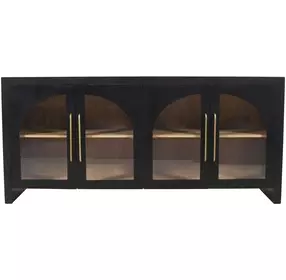 Archimedes Black 4 Door 70" Sideboard