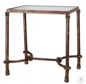 Ari Rustic Bronze End Table