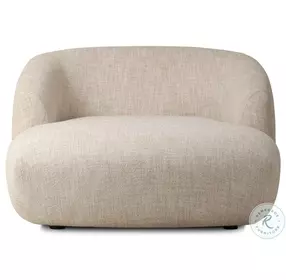 Channing Yuma Cream Performance Fabric 53" Upholstered Chaise
