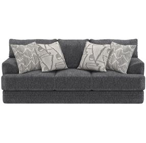 Tyson Slate 93" Sofa with Cuddler Cushions