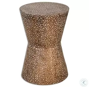 Dunn Antique Copper Bronze Accent Table