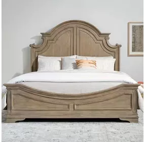 Southern Manor Weathered Bisque California King Panel Bed