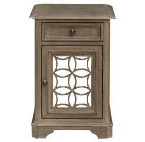 Magnolia Manor Weathered Bisque Rectangular Chairside Table