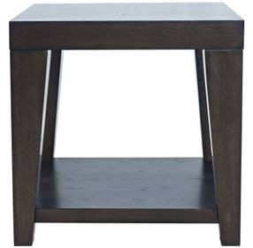 Laurel Espresso 24" Square End Table