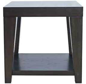 Laurel Espresso 24" Square End Table