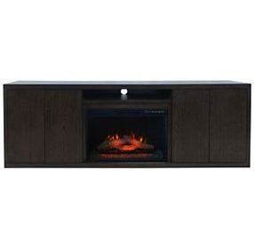 Laurel Creek Espresso 78" TV Stand with Electric Fireplace