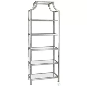 Verosa Bright Silver Leaf Etagere